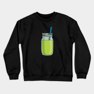 Green smoothie sticker Crewneck Sweatshirt